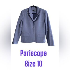 PARISCOPE Periwinkle Wool/Cashmere blend Blazer/Jacket sz11